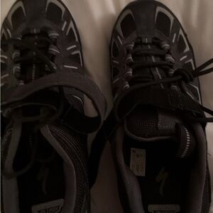 Never Worn Specialized Dark Gray and Black Athletic Shoes